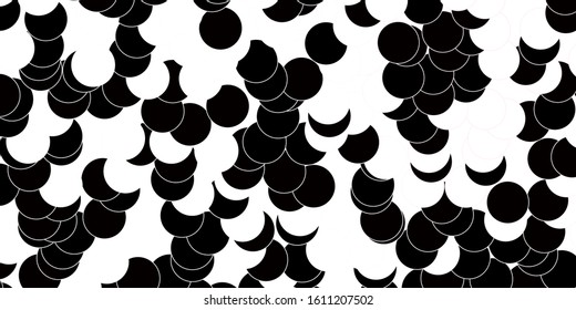 Dark Pink, Yellow vector backdrop with dots. Abstract decorative design in gradient style with bubbles. New template for a brand book.