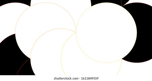 Dark Pink, Yellow vector backdrop with dots. Abstract decorative design in gradient style with bubbles. Pattern for business ads.
