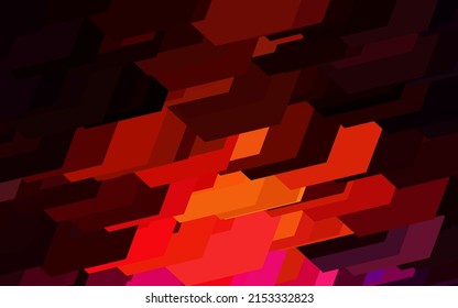 Dark Pink, Yellow vector backdrop with hexagons. Abstract illustration with colorful hexagons. Pattern for ads, leaflets.