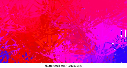 Pink oscuro, fondo vectorial amarillo con triángulos, líneas. Ilustración de material web con triángulos abstractos coloridos. Una adición fácil a sus comerciales.