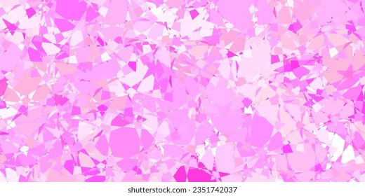 Dark Pink, Yellow vector backdrop with triangles, lines. Simple design in abstract style with triangles, lines. Start design for insperarion.