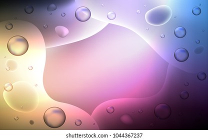 Dark Pink, Yellow vector background with bubble shapes. A vague circumflex abstract illustration with gradient. The best blurred design for your business.
