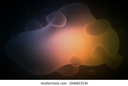 Dark Pink, Yellow vector background with bent ribbons. A vague circumflex abstract illustration with gradient. The template for cell phone backgrounds.