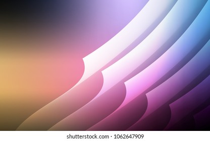 Dark Pink, Yellow vector background with straight lines. Blurred decorative design in simple style with lines. Best design for your ad, poster, banner.