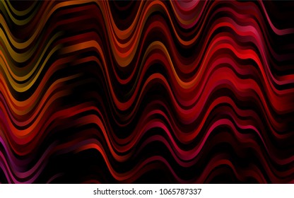 Dark Pink, Yellow vector background with curved circles. Shining illustration, which consist of blurred lines, circles. Marble design for your web site.