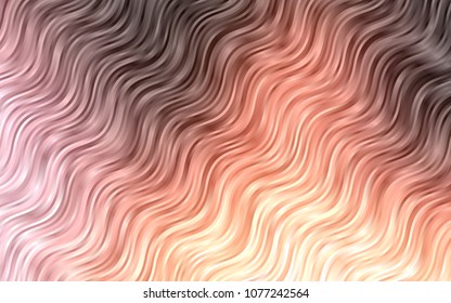 Dark Pink, Yellow vector background with lamp shapes. Glitter abstract illustration with wry lines. Marble style for your business design.