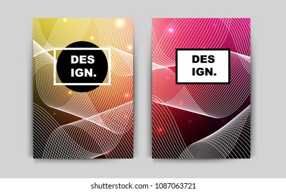 Dark Pink, Yellow vector background for presentations. Blurred decorative design in abstract style with textbox. Beautiful design for cover of notepads.