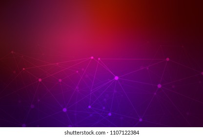 Dark Pink, Yellow vector background with bubbles, lines. Illustration with set of colorful abstract circles and lines. Completely new template for your brand book.