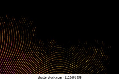 Dark Pink, Yellow vector background with curved circles. Shining illustration, which consist of blurred lines, circles. Marble design for your web site.