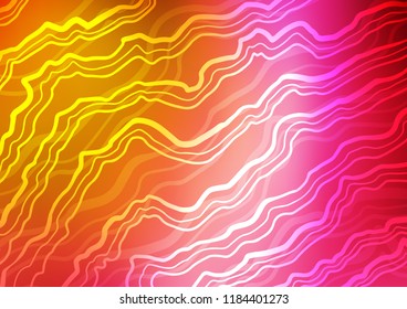 Dark Pink, Yellow vector background with bubble shapes. A vague circumflex abstract illustration with gradient. The best blurred design for your business.