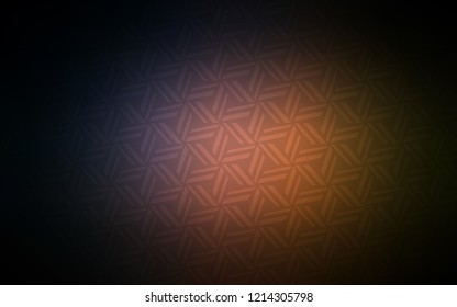 Dark Pink, Yellow vector background with triangles. Decorative design in abstract style with triangles. The template can be used as a background.