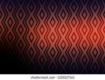Dark Pink, Yellow vector background with lines, rhombuses. Modern geometric abstract illustration with lines, squares. Best design for your ad, poster, banner.