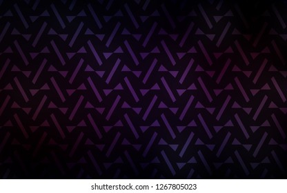 Dark Pink, Yellow vector background with triangles, lines. Triangles on abstract background with colorful gradient. Pattern for booklets, leaflets