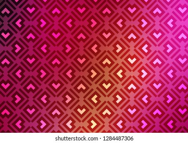 Dark Pink, Yellow vector background with straight lines. Shining colored illustration with narrow lines. Smart design for your business advert.