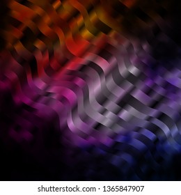 Dark Pink, Yellow vector background with bows. Colorful illustration with curved lines. Pattern for websites, landing pages.