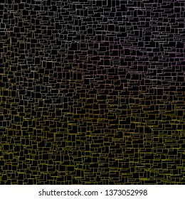Dark Pink, Yellow vector background in polygonal style. Abstract gradient illustration with rectangles. Pattern for commercials, ads.