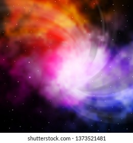 Dark Pink, Yellow vector background with colorful stars. Decorative illustration with stars on abstract template. Pattern for wrapping gifts.