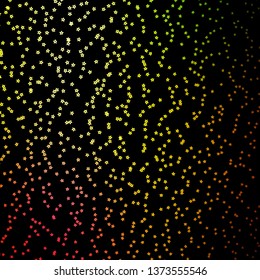 Dark Pink, Yellow vector background with colorful stars. Shining colorful illustration with small and big stars. Pattern for wrapping gifts.