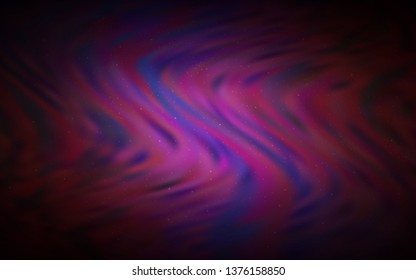 Dark Pink, Yellow vector background with galaxy stars. Modern abstract illustration with Big Dipper stars. Pattern for astrology websites.