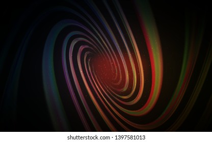 Dark Pink, Yellow vector background with astronomical stars. Shining illustration with sky stars on abstract template. Pattern for astronomy websites.