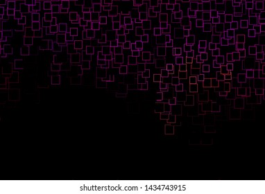 Dark Pink, Yellow vector background with rectangles. Abstract gradient illustration with rectangles. The template can be used as a background.