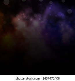 Dark Pink, Yellow vector background with circles. Abstract illustration with colorful spots in nature style. Pattern for booklets, leaflets.