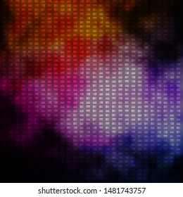 Dark Pink, Yellow vector background in polygonal style. Abstract gradient illustration with rectangles. Pattern for commercials, ads.