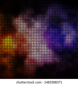 Dark Pink, Yellow vector background in polygonal style. Abstract gradient illustration with rectangles. Modern template for your landing page.