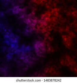 Dark Pink, Yellow vector background with polygonal style. Abstract gradient illustration with triangles. Pattern for booklets, leaflets