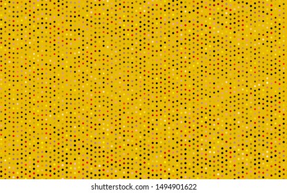 Dark Pink, Yellow vector background with bubbles. Blurred bubbles on abstract background with colorful gradient. Design for business adverts.