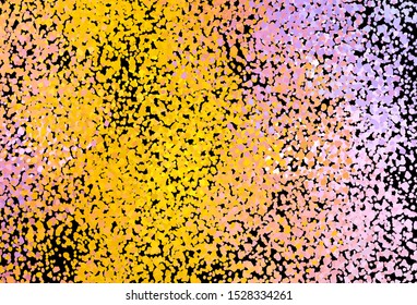 Dark Pink, Yellow vector background with abstract shapes. Colorful chaotic forms with gradient in modern style. Modern design for your business card.
