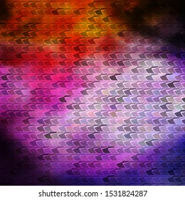 Dark Pink, Yellow vector background in polygonal style. Rectangles with colorful gradient on abstract background. Pattern for commercials, ads.