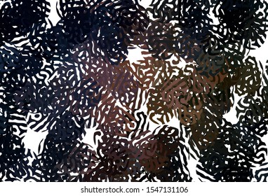 Dark Pink, Yellow vector background with abstract shapes. Decorative design in abstract style with random forms. Best smart design for your business.