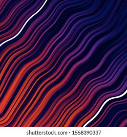 Dark Pink, Yellow vector background with bows. Illustration in halftone style with gradient curves. Pattern for websites, landing pages.