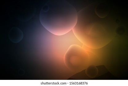 Dark Pink, Yellow vector background with bent ribbons. A vague circumflex abstract illustration with gradient. The template for cell phone backgrounds.