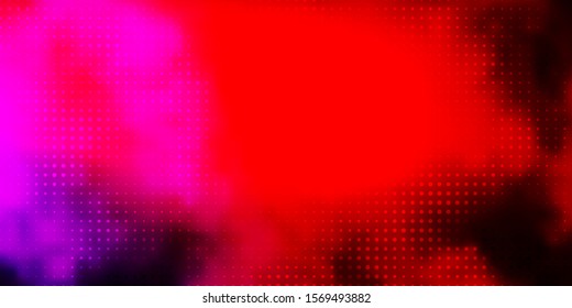 Dark Pink, Yellow vector background with spots. Glitter abstract illustration with colorful drops. Pattern for business ads.