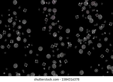 Dark Pink, Yellow vector background with cuisine gourmet. Abstract background with colorful Fast Food illustrations. Doodle design for your business advert of cafes.