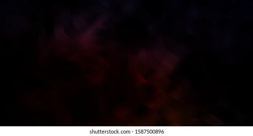 Dark Pink, Yellow vector background with curved lines. Abstract illustration with bandy gradient lines. Pattern for websites, landing pages.
