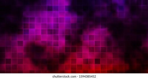 Dark Pink, Yellow vector background in polygonal style. Illustration with a set of gradient rectangles. Best design for your ad, poster, banner.