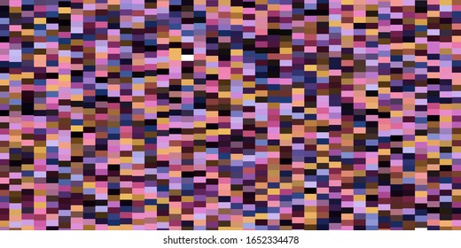 Color rosa oscuro, fondo vectorial amarillo en estilo poligonal. Ilustración abstracta de gradiente con rectángulos coloridos. Patrón para sitios web, páginas de inicio.