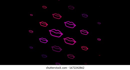 Fondo vectorial amarillo oscuro rosado con símbolos femeninos. Diseño sencillo de estilo abstracto con activismo por los derechos de la mujer. Diseño para el Día Internacional de la Mujer.