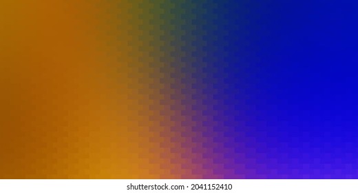 Fondo vector amarillo rosado oscuro con rectángulos. Ilustración colorida con rectángulos gradientes y cuadrados. Patrón para anuncios, anuncios.