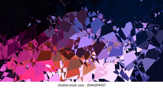 Dark pink, yellow vector background with random forms. Simple design in abstract style with gradient forms. Elegant design for wallpaper set.