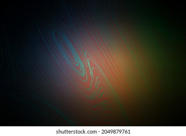 Dark Pink, Yellow vector background with curved lines. Creative illustration in halftone style with gradient. Brand new design for your ad.