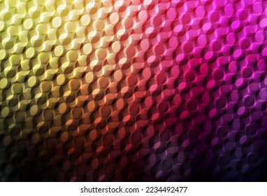 Dark Pink, Yellow vector background with bubbles. Blurred bubbles on abstract background with colorful gradient. Pattern for beautiful websites.