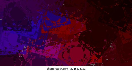 Dark Pink, Yellow vector background with polygonal forms. Web material illustration with colorful abstract triangles. Template for commercials.