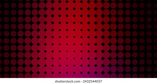Dark Pink, Yellow vector background with spots. Illustration with set of shining colorful abstract spheres. Pattern for business ads.