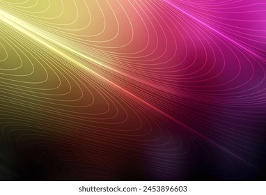 Rosa oscuro, fondo de Vector amarillo con líneas rectas. Diseño decorativo borroso en estilo simple con líneas. Patrón para sus Sitios web de negocios.