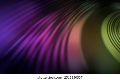 Dark Pink, Yellow vector background with wry lines. A shining illustration, which consists of curved lines. Pattern for your business design.