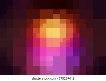Dark Pink, Yellow vector Background rectangles and squares. Style Patchwork and Quilt. Geometric sample. Repeating routine with rectangle shapes.